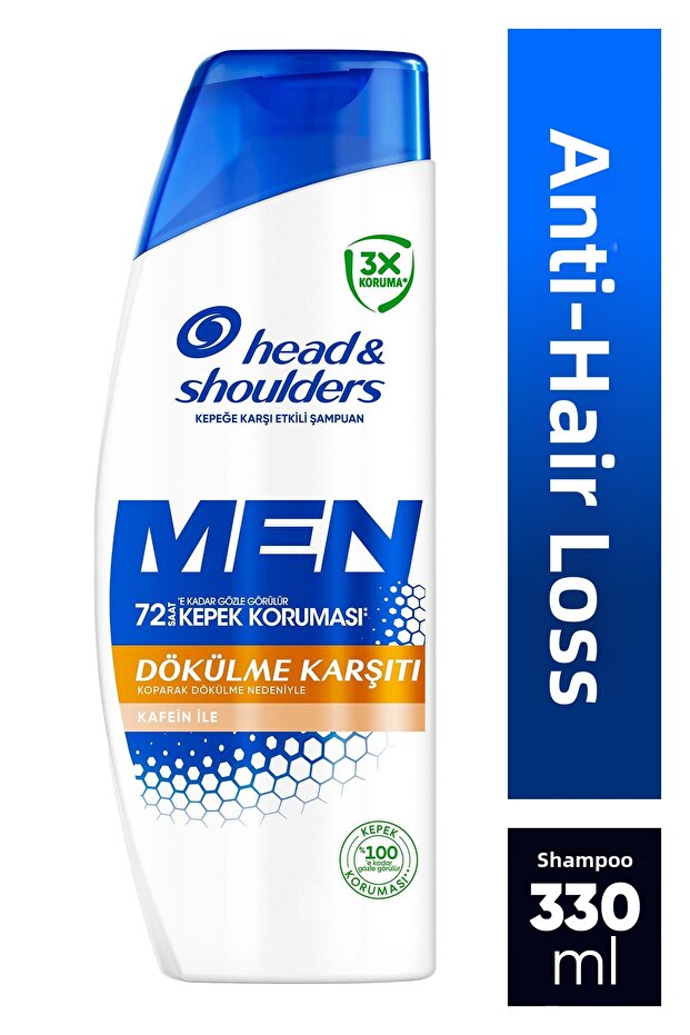 Anti-Hair Loss Caffeine Effective Anti-Dandruff Men's Shampoo 330 ml