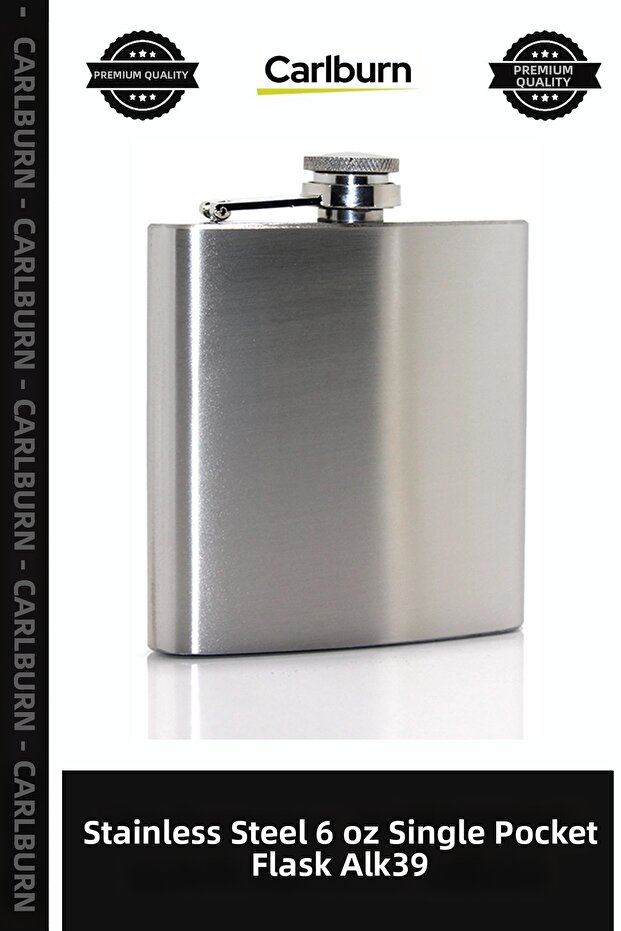 Special Production Pocket Portable Stylish Men's Gift Stainless Steel 6 oz Single Flask Alk39