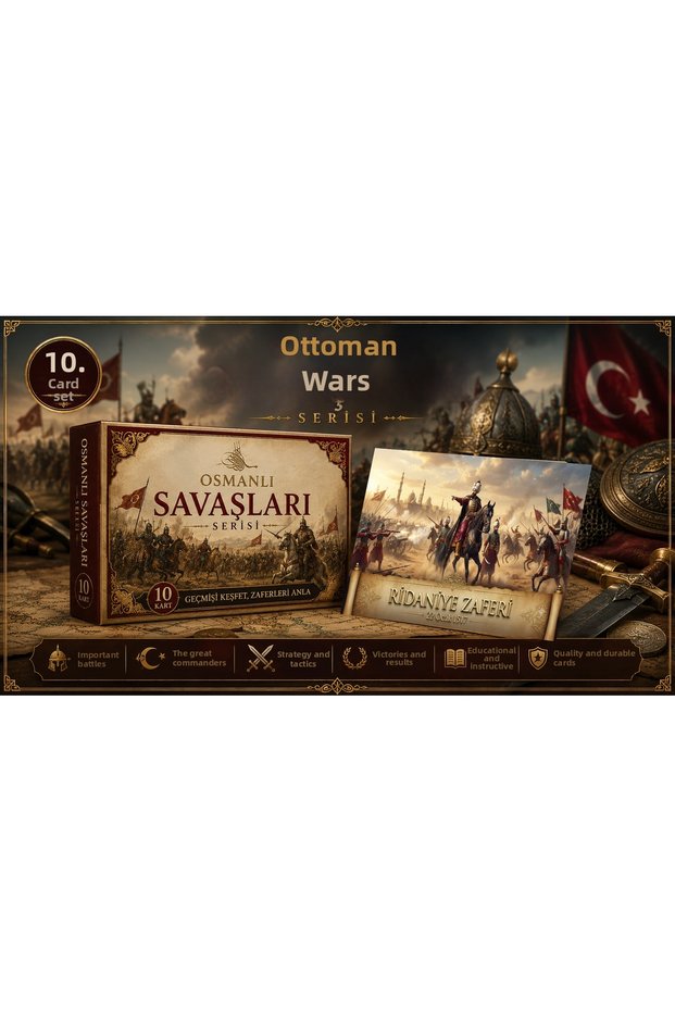 Ottoman Wars Themed Card Set (10X15 cm 12 Pieces)