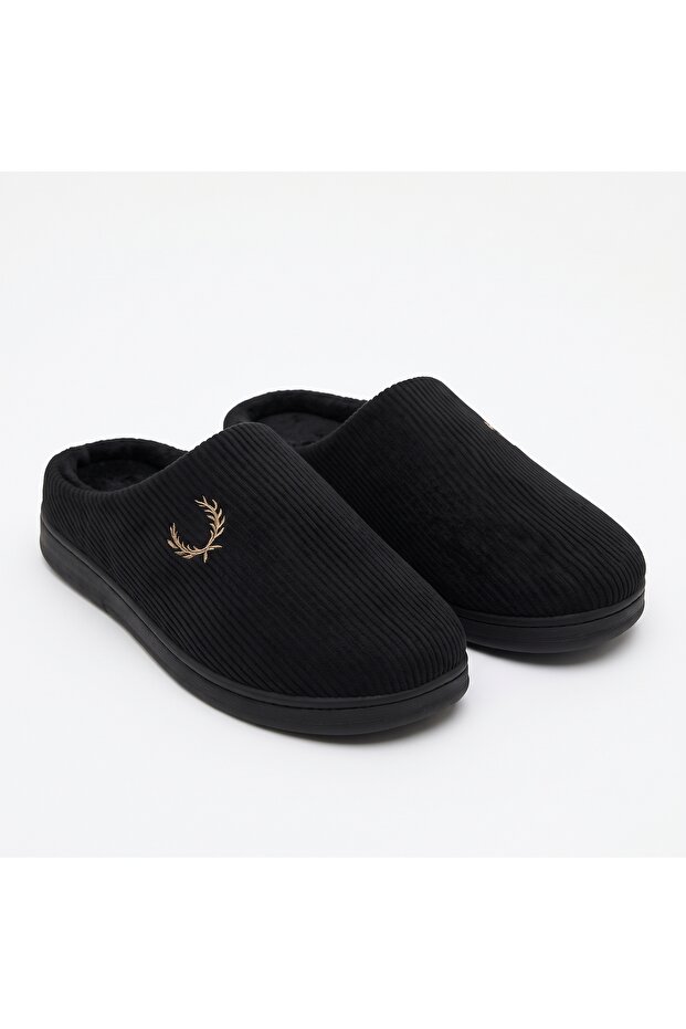 Men's Winter House Slippers, Ribbed, Furry Inside, Lightweight Gondola Model