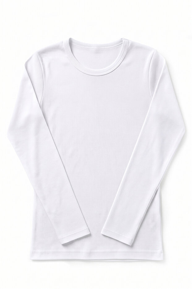 Boy's 100% Cotton T-Shirt Long Sleeve Ribbed Daily Wear Combination (7016)