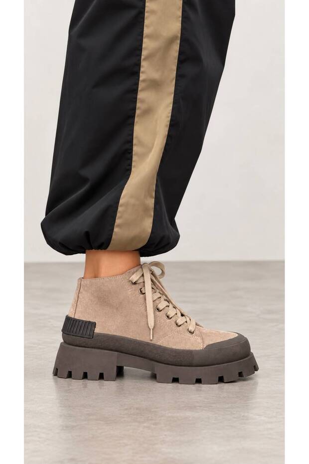 Kendra Genuine Suede Thick Sole Boots