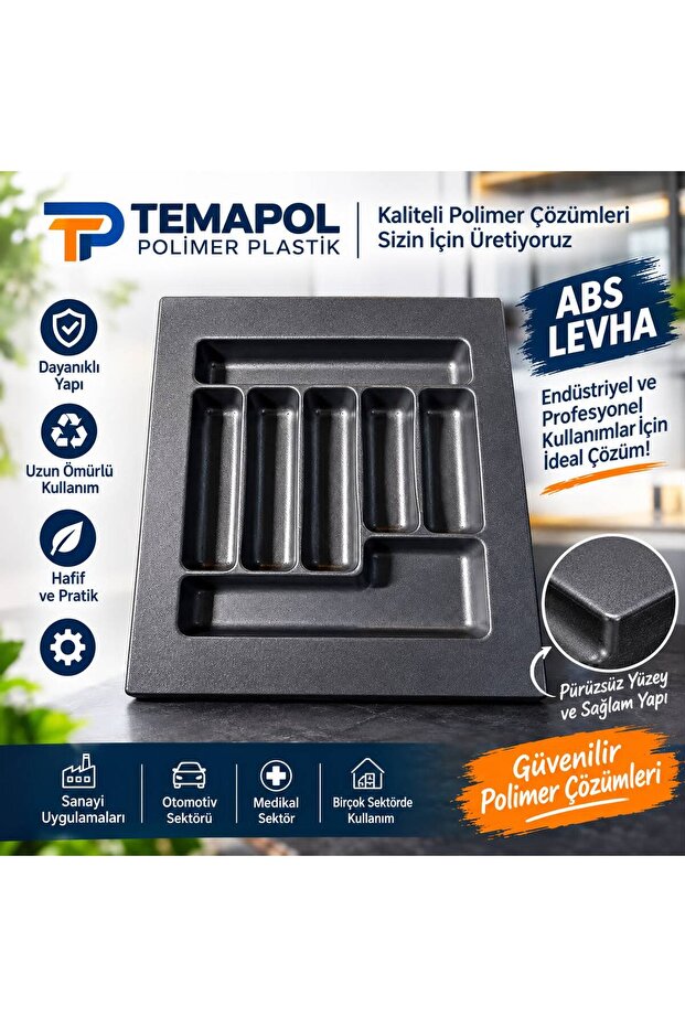 Tema ABS Kaşıklık Antrasit