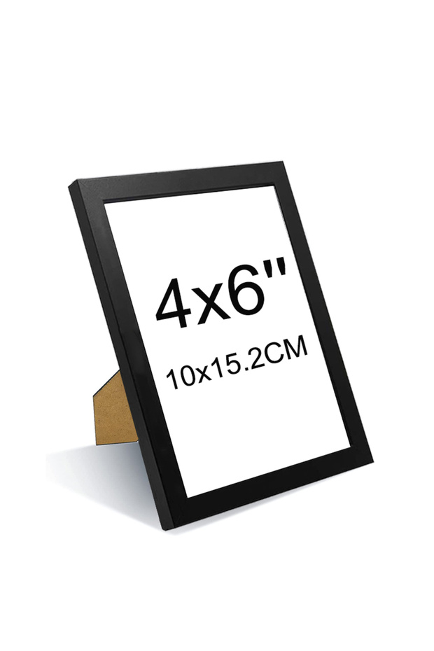 2ps 4x6inch black 2pcs 4x6inch Black Wood Photo Frame 10x15cm Picture Frame Modern Minimalist Family