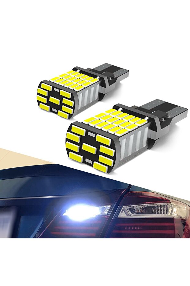 White 2x Signal Lamp T15 Led Super Bright W16W Led Bulbs 912 921 For Reverse Lamp Backup Parking Lig
