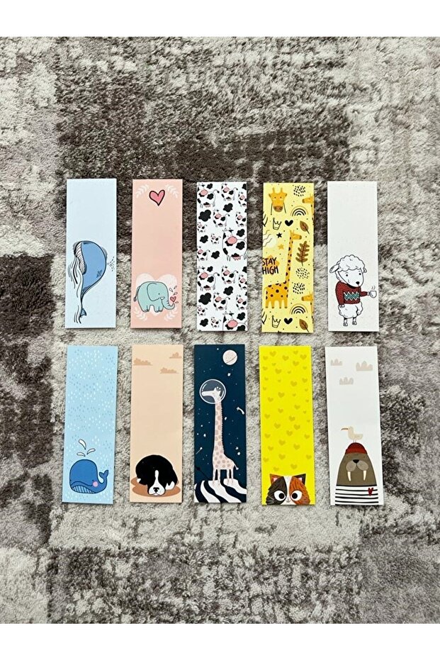 Colorful Animal Design Mixed 10 Pieces Bookmark Set Pytkayrac84