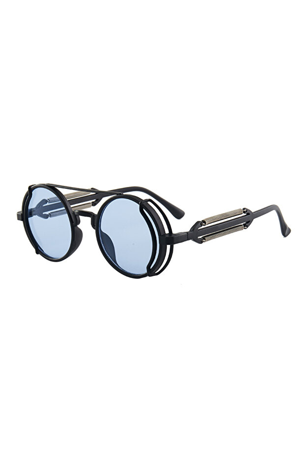 7 Classic Gothic Steampunk Sunglasses Luxury Brand Designer High Quality Men and Women Retro Round P