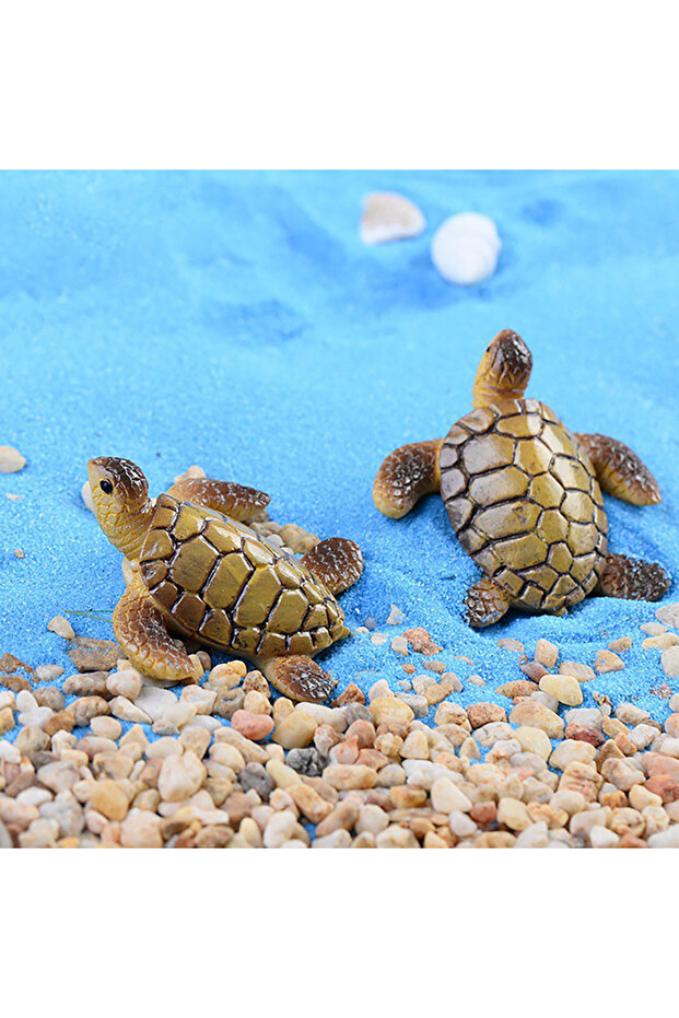 1PC 1PC Mini Sea Turtle Model Resin Aquarium Fish Tank Home Landscape Ornaments Decoration Accessori