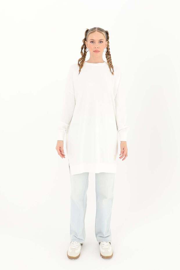 Kadın Basic Tunic - 30644TUN Ekru