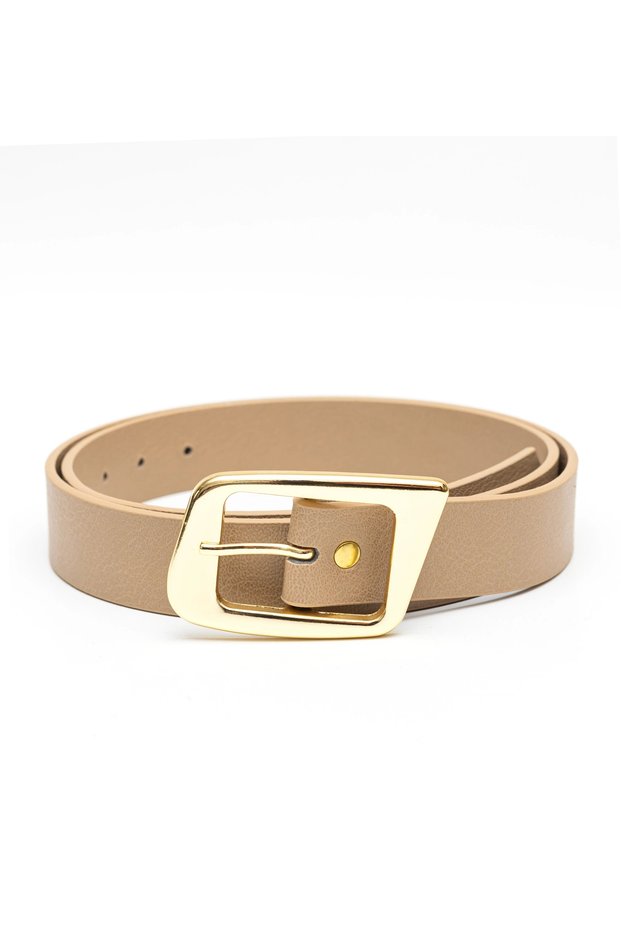 Women's Gold Buckle Belt Casual Combination Pants Dress Belt