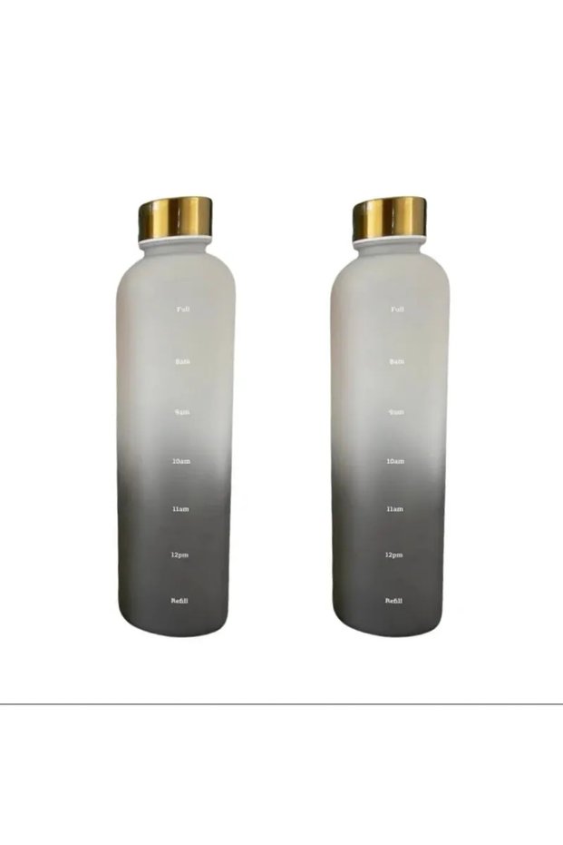 1000ml Grey 1000ML Bottle With Time Marker Motivational Reusable Fitness Sports Outdoors Travel Cycl