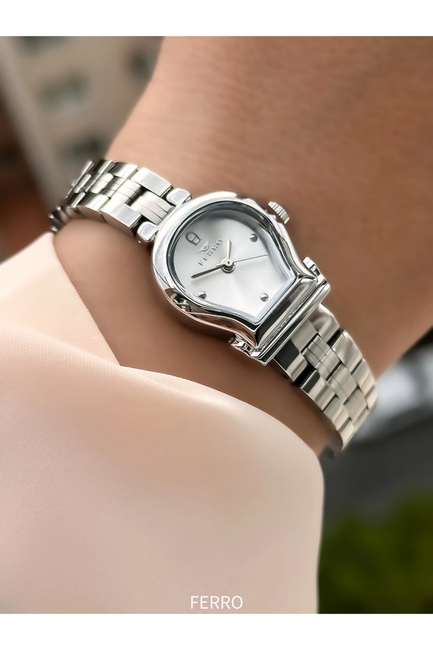 Silver Steel Cord Women's Wristwatch Fl61003A-A 3 Atm Water Resistant 2 Year Warranty Gift Boxed