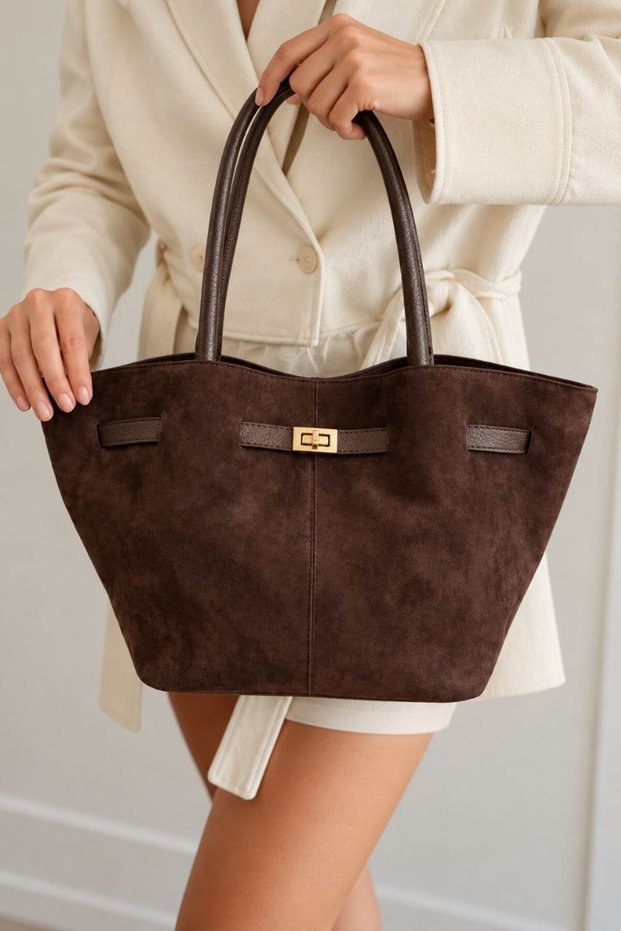 WOMEN'S MULTIPLE COMPARTMENTS LARGE VOLUME HAND AND SHOULDER BAG