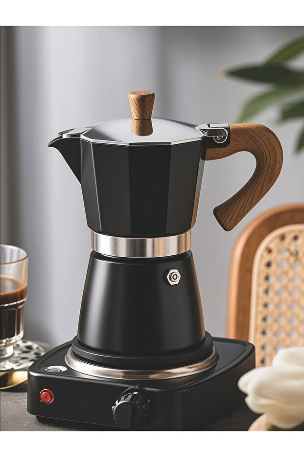 Mokapot 6-Cup Coffeehutt Bigg Coffee Coffee Brewing Coffee Equipment Italian Filter Coffee Machine