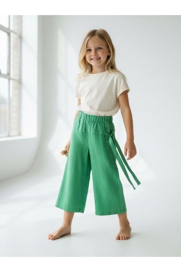 Girl's Wide Leg Trousers
