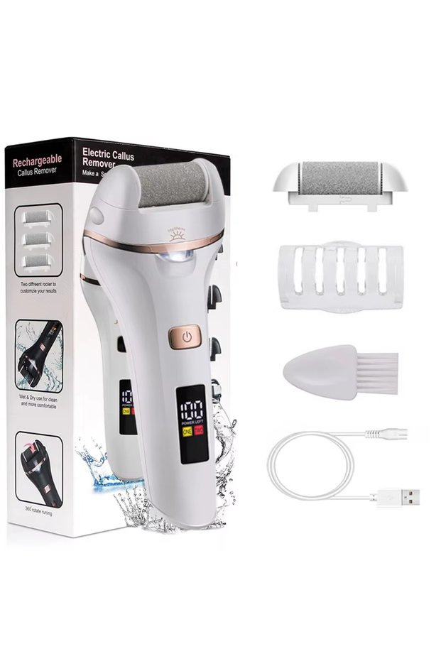 JD506S Waterproof Charged Electric Foot File for Heels Grinding Pedicure Tools Professional Foot Car