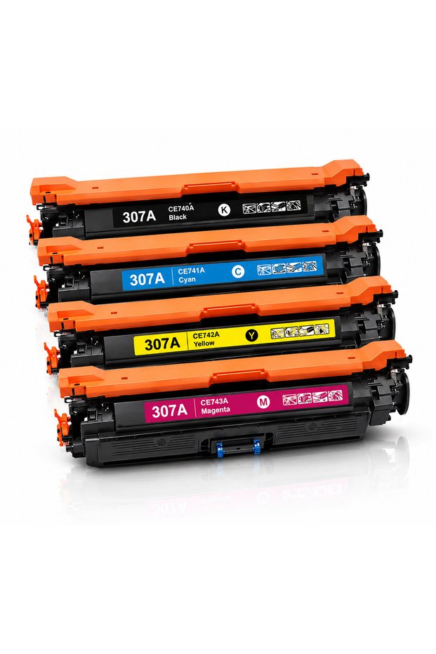 Gate Way 307A Value Pack High Yield Toner Cartridge Is Compatible with HP Colour LaserJet CP5200 HP Colour LaserJet CP5220,CP5225 (CE740A Black, CE741A Cyan, CE742A Yellow, CE743A Magenta)