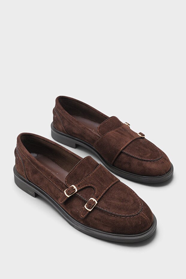 Stephine Double Buckle Women's Loafer Shoes