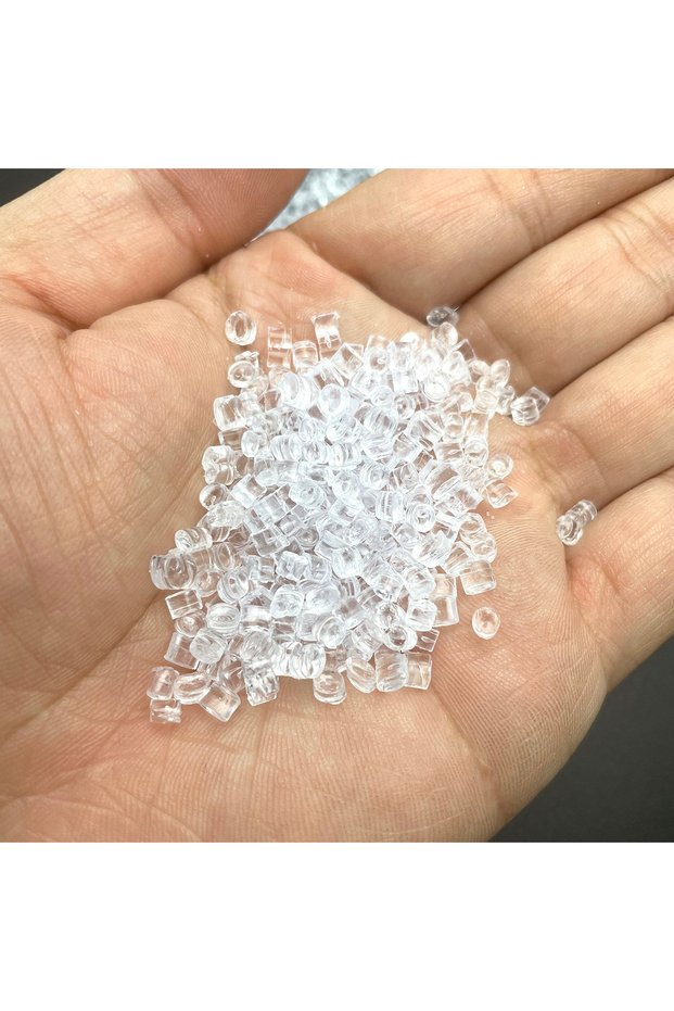 10g Creative Miniature Clear Plastic Mini Ellipse Ice Cubes - Perfect For Dollhouse Cups, Transparen