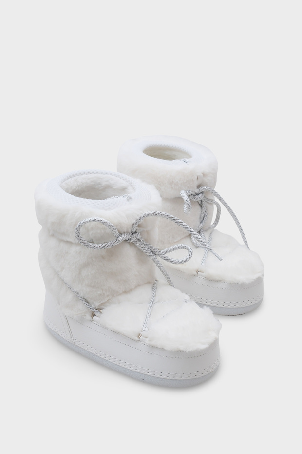 Beatrisa Round Toe Thick-Sole Fur-Trimmed Women's Snow Boots