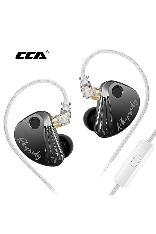 Rhapsody MIC CCA Rhapsody HIFI Earphones 2DD+4BA Dynamic Music Headphone With Detachable Cable Noise