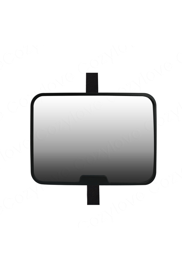 BLACK 360° Rotatable Baby Car Mirror, Shatterproof & Easy to Install for a Clear Rear Seat View