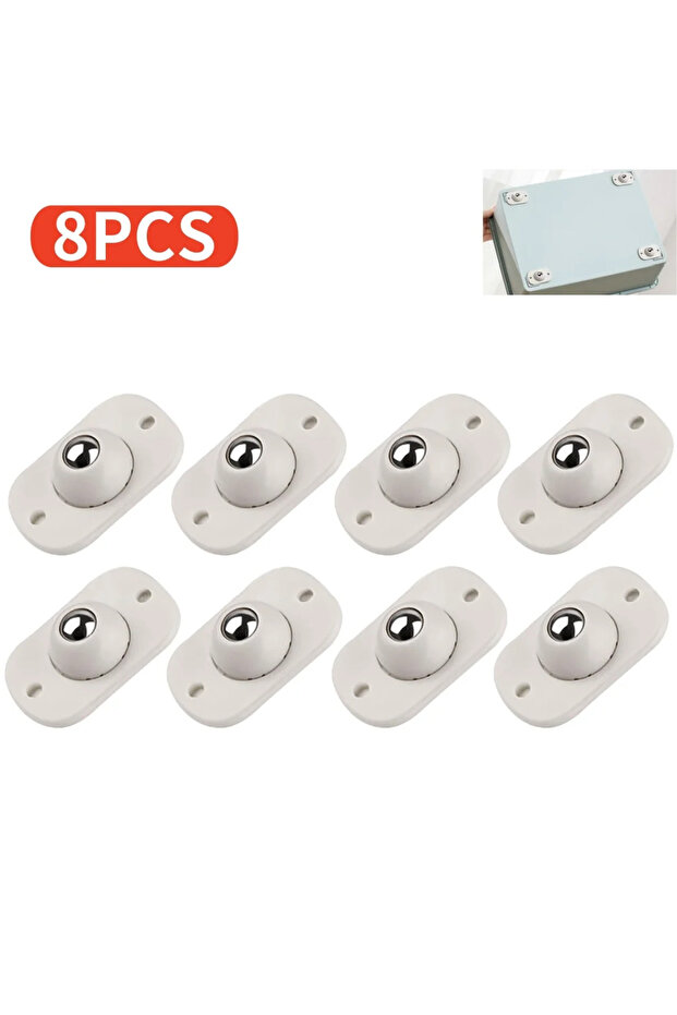 8pcs 4/8/20Pcs Self Adhesive Mute Ball universal wheel 4Beads Furniture Casters Wheels Stainless Ste