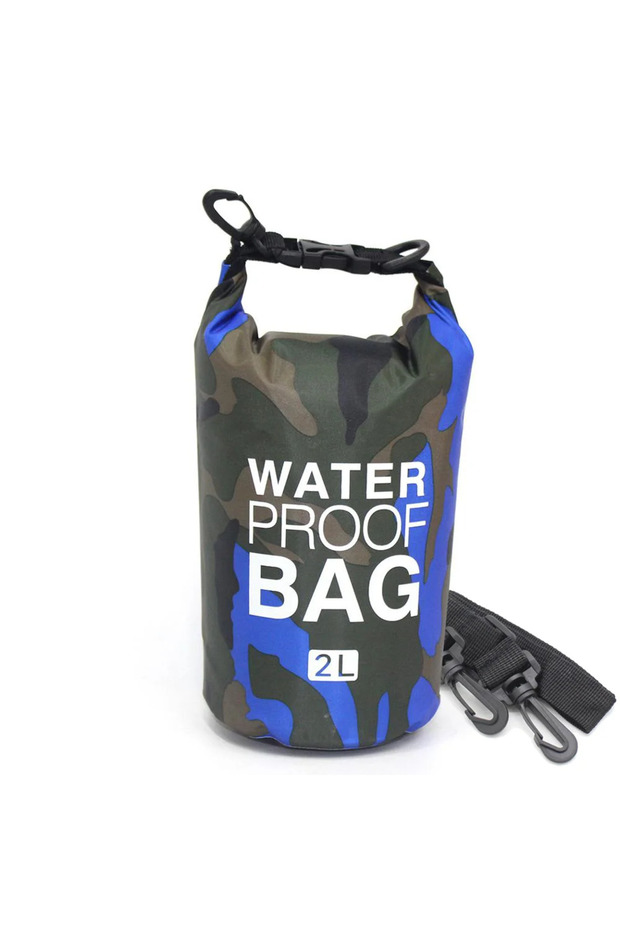 2L Blue 2/5/10/15/20/30L Outdoor Camouflage Waterproof Portable Rafting Diving Dry Bag Sack PVC Coat