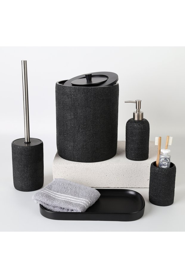 Natural Bathroom Set Black