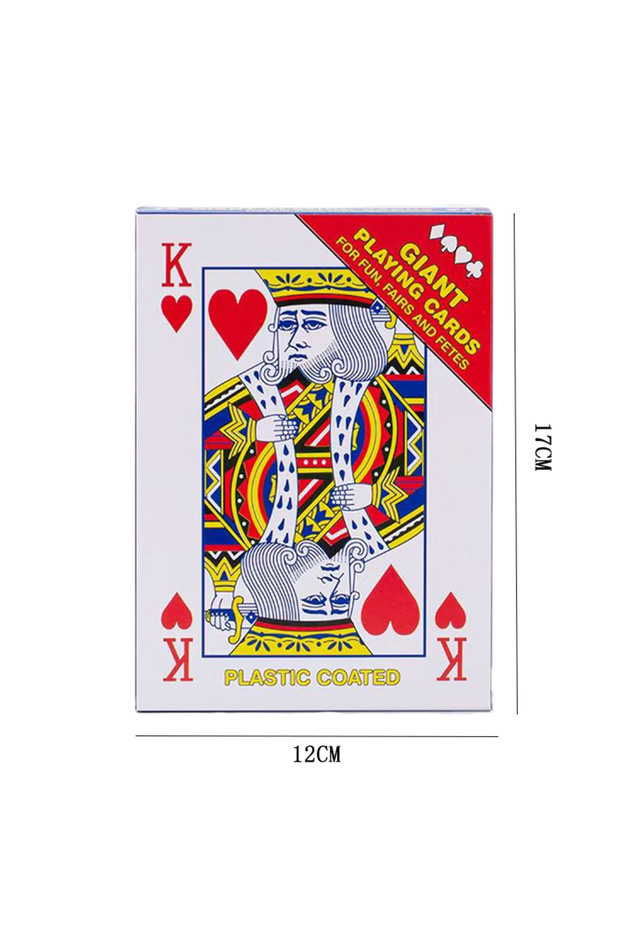1 Deck Playing Cards Jumbo Playing Cards 5x7 Inch Big Size Oversized Carnival Birthday Party Favors