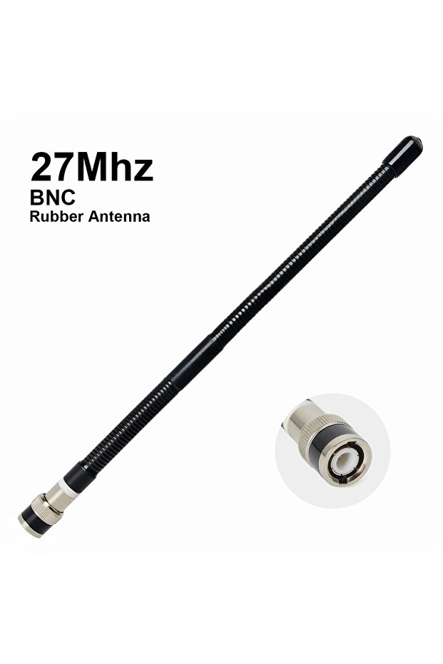 27Mhz Rubber BNC 27Mhz HT Handheld CB Radio Flexible Rubber Antenna for Cobra Midland Uniden Anytone