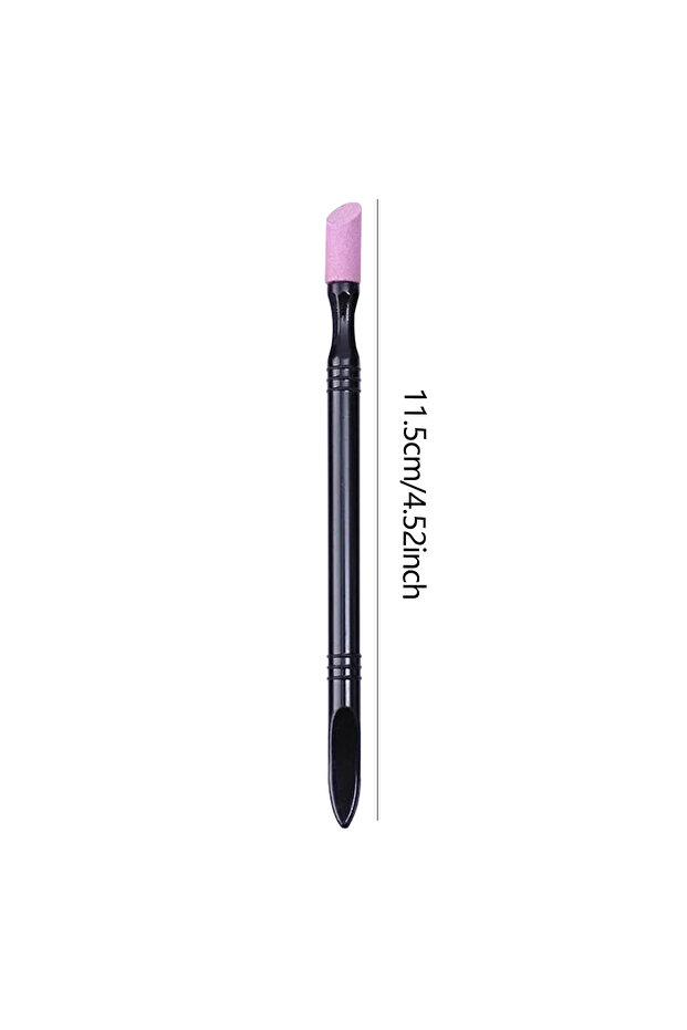 A0135 - 1pc black Wholesale1pc/5pcsNail File Cuticle Stone Pusher Nail Sanding Sticks Nail Art Pen