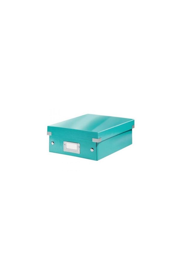SMALL ORGANIZER BOX TURQUOISE CLICK&STORE