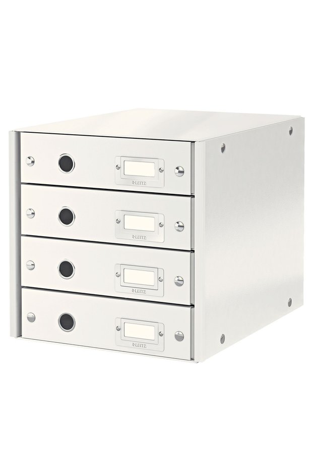 4 DRAWER CABINET WHITE CLICK&STORE