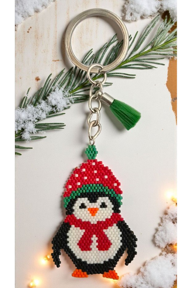 Miyuki Beads Handmade Penguin Keychain/Bag Ornament
