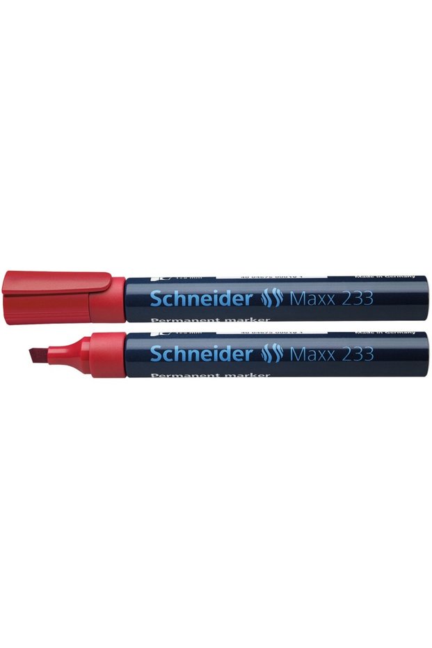 Permanent marker with chisel tip 1-5 mm 233 red