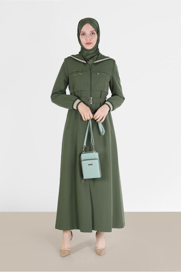 BELTED HOODED COAT 10463