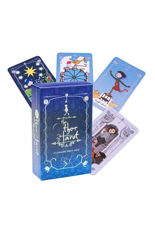 Blue The OTHER Tarot 10.3*6cm 78 Pcs Tarot Cards Based on Rider System The Key That Opens The Door T