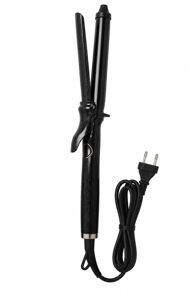 Ceramic Barrel Curling Iron with Clamp, Professional Large Wave Curler, Constant Temperature Hair Care Wand for Long Hair Home Styling