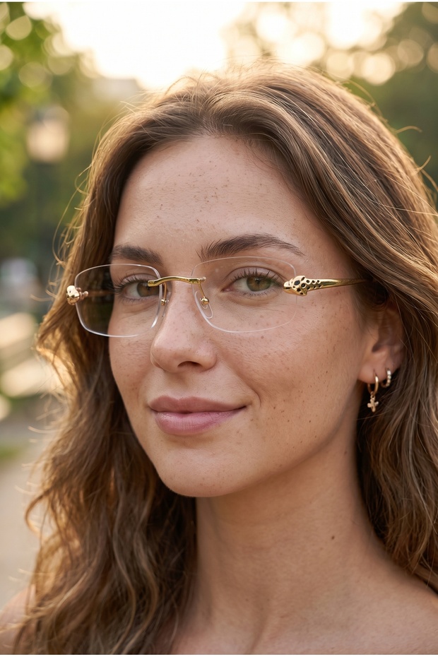 Jaguar Blueblock Frameless Gold Handle Uv400 Protection 54 Ekartman Luxury Selection Model Unisex
