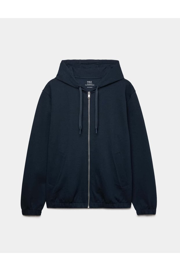 Fermuarlı Kapüşonlu Sweatshirt