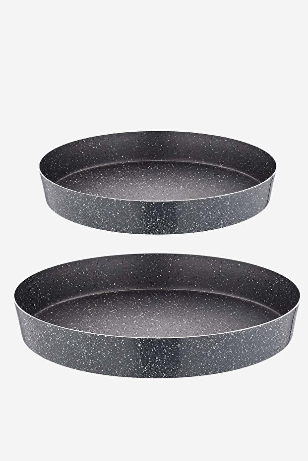 Granite Baking Tray Set 36 - 32 cm Excellent Non-Stick Surface