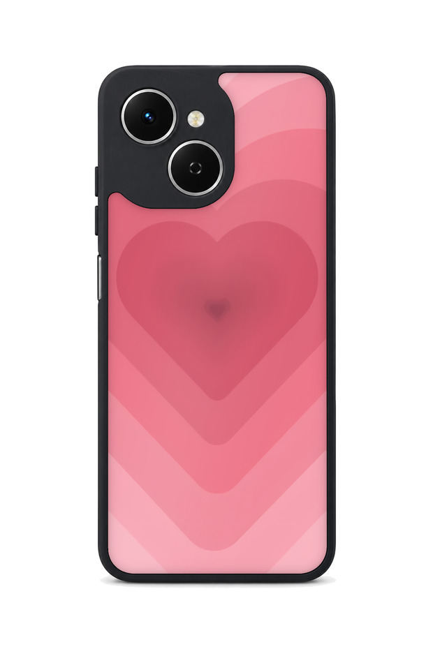 Spark 40C Compatible Pink Heart Patterned Camera Protected Shockproof Case