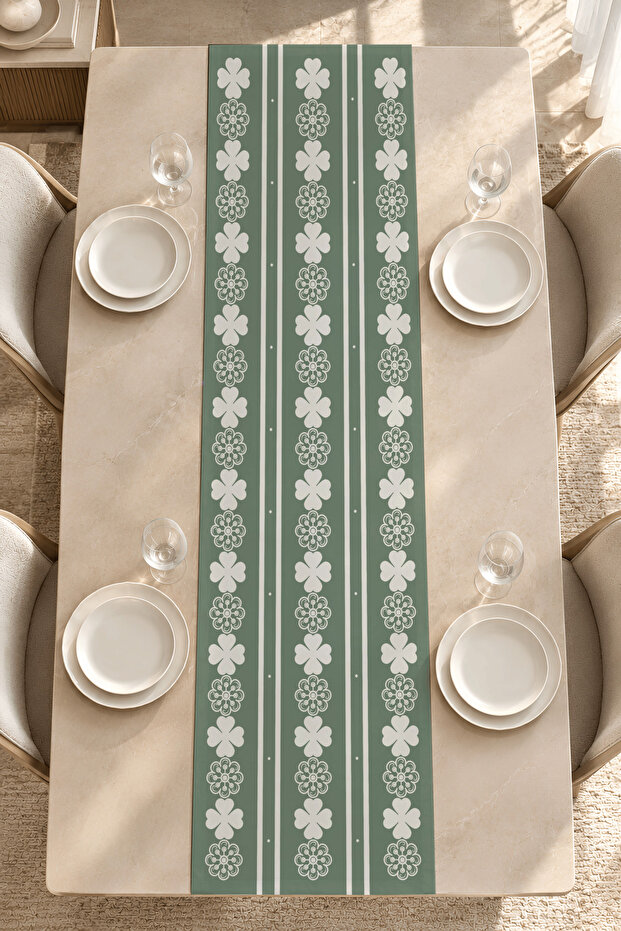Clover Yonca Patterned Runner – Tablecloth