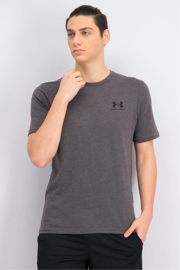 Men Short Sleeve Sportstyle Tee, Grey