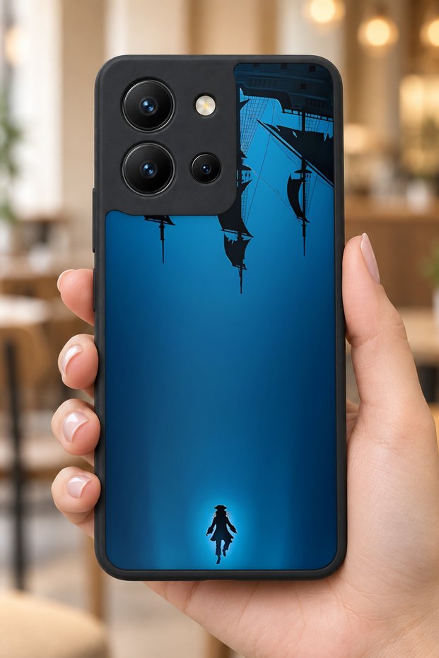 حافظة مقاومة للصدمات متوافقة مع Vivo Y36 مع حماية للكاميرا بنمط JackSparrow