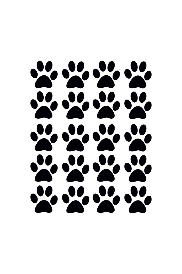 Paw Prints 20 Pieces 5 cm