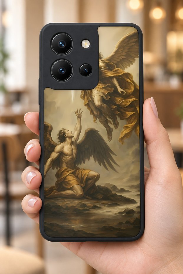 حافظة مقاومة للصدمات متوافقة مع Vivo Y36 مع حماية للكاميرا بنمط Archangel
