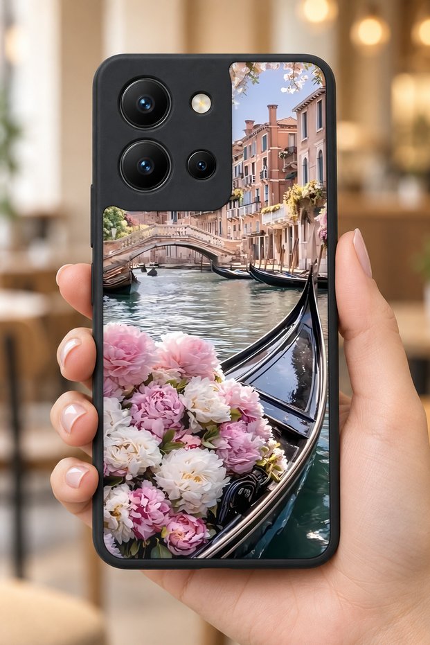 حافظة مقاومة للصدمات متوافقة مع Vivo Y36 مع حماية للكاميرا بنمط جوندول