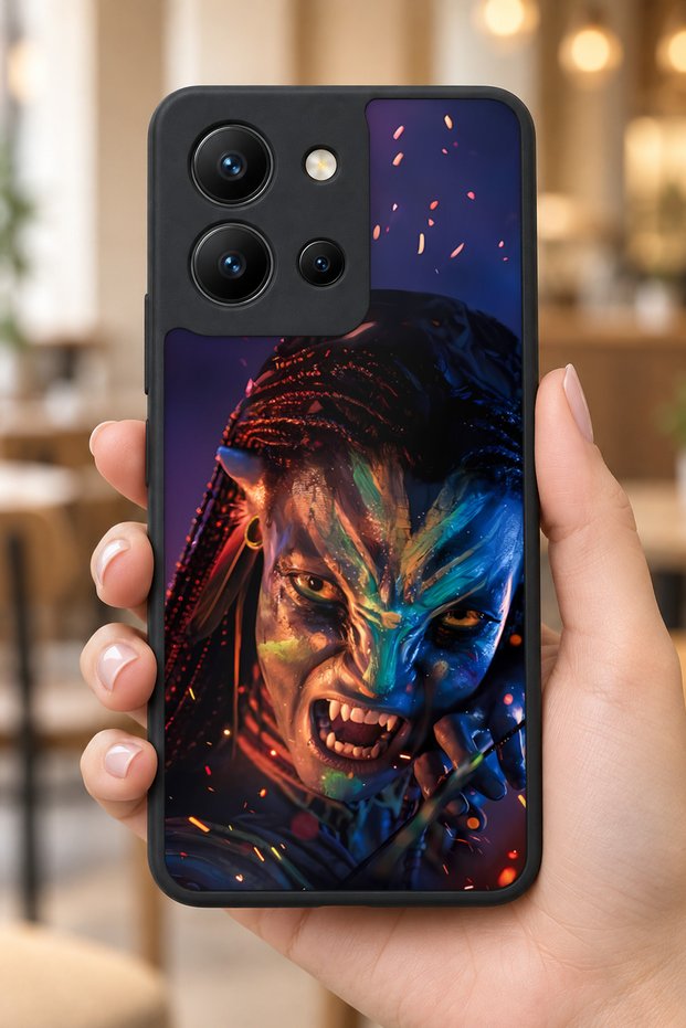 حافظة مقاومة للصدمات متوافقة مع Vivo Y36 مع حماية للكاميرا بنمط Neytiri